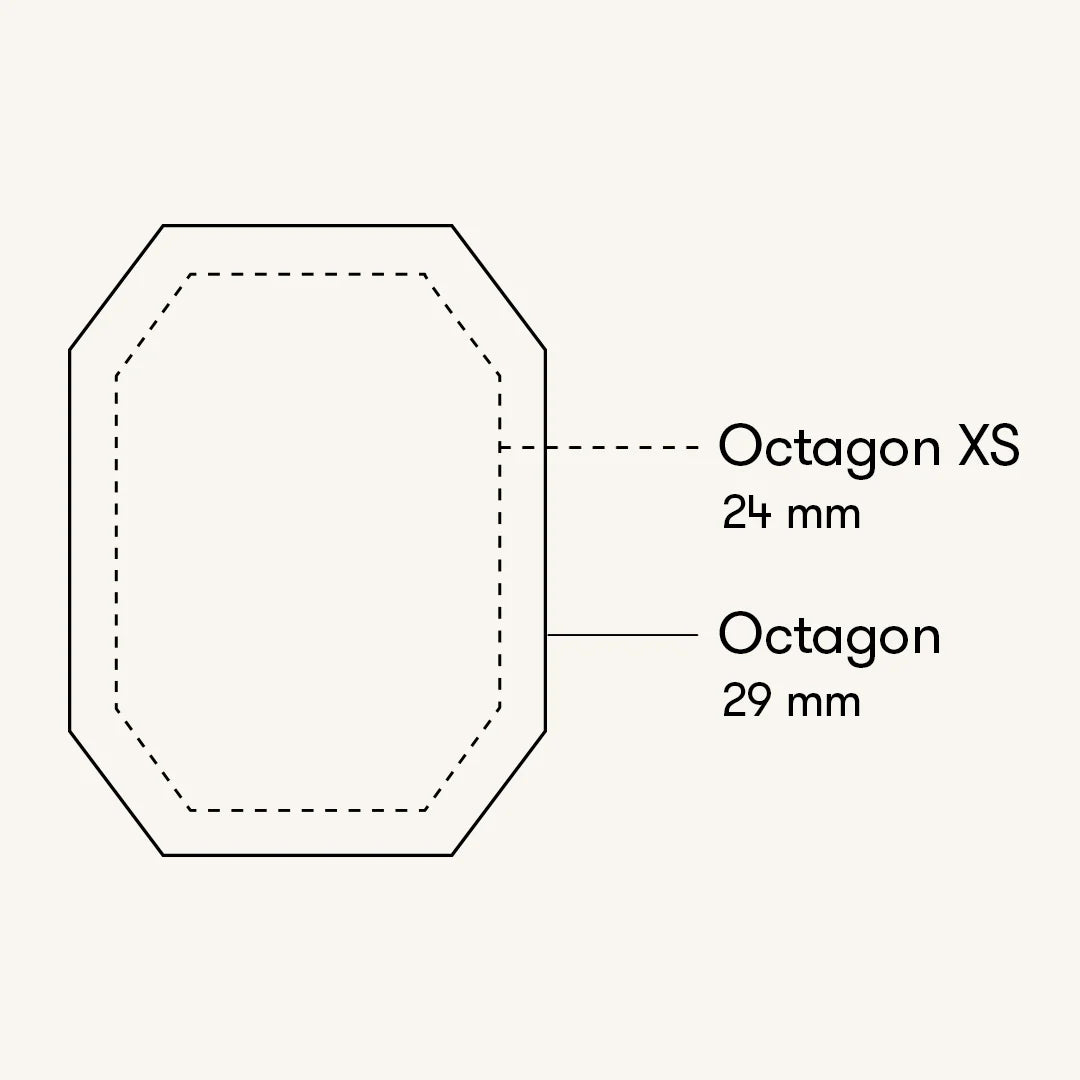 Rosefield horloge OBGSG-O61 Octagon XS Black Sunray Steel Gold - PansiteNederland.nl