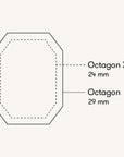 Rosefield horloge OBGSG-O61 Octagon XS Black Sunray Steel Gold - PansiteNederland.nl