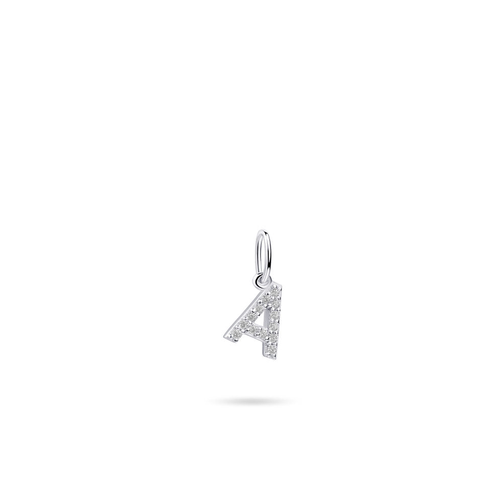 Gisser Hanger Zilver Gerhodineerd Zirkonia Wit – P1080/A – foto 2
