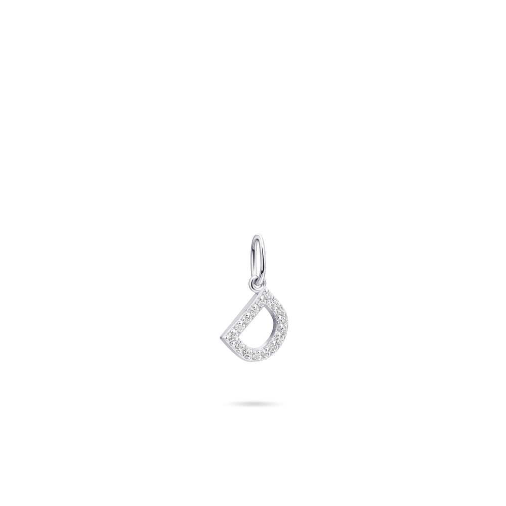 Gisser Hanger Zilver Gerhodineerd Zirkonia Wit – P1080/D – foto 2