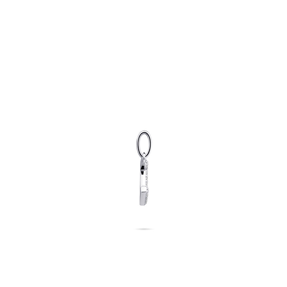 Gisser Hanger Zilver Gerhodineerd Zirkonia Wit – P1080/I – foto 3