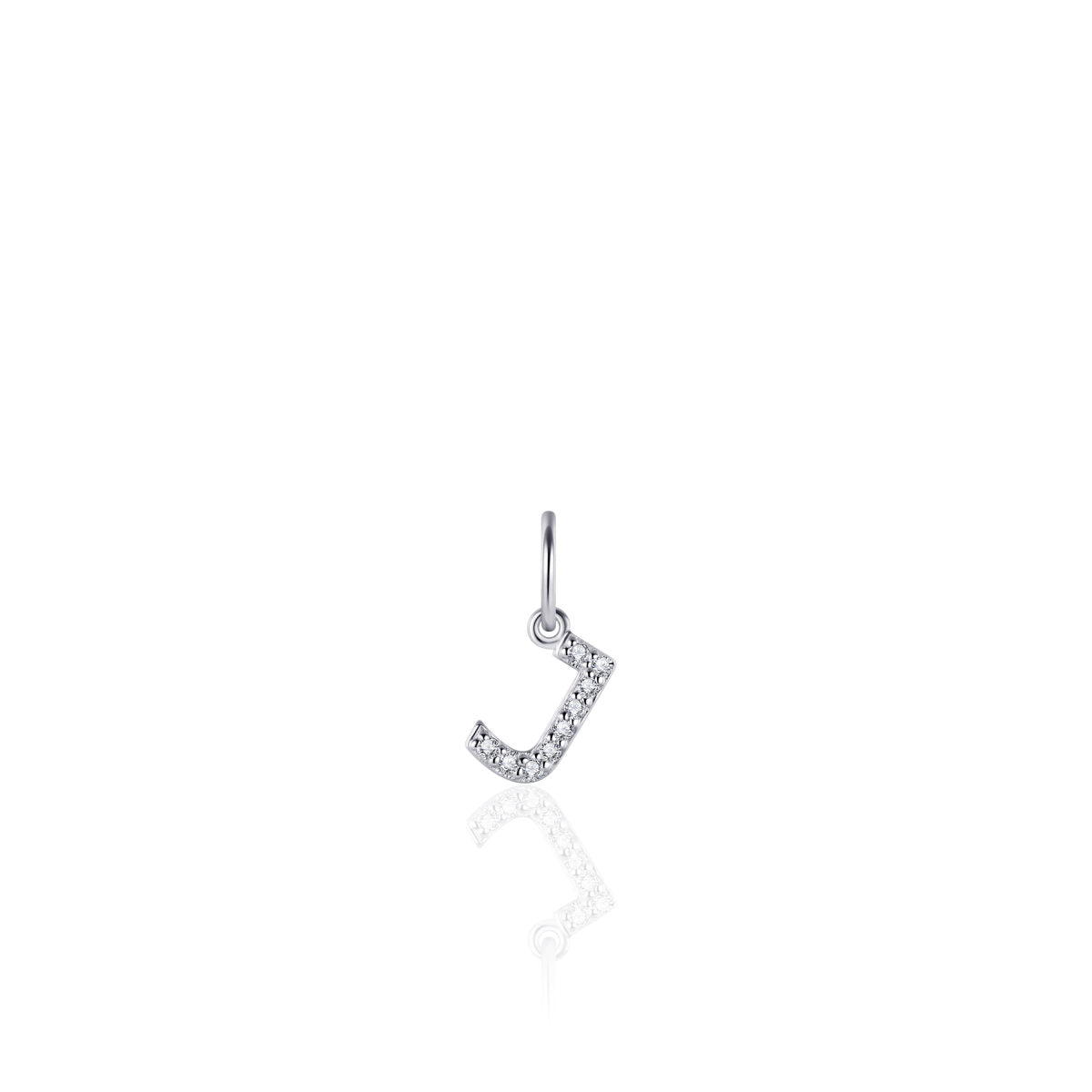 Gisser Hanger Zilver Gerhodineerd Zirkonia Wit – P1080/J