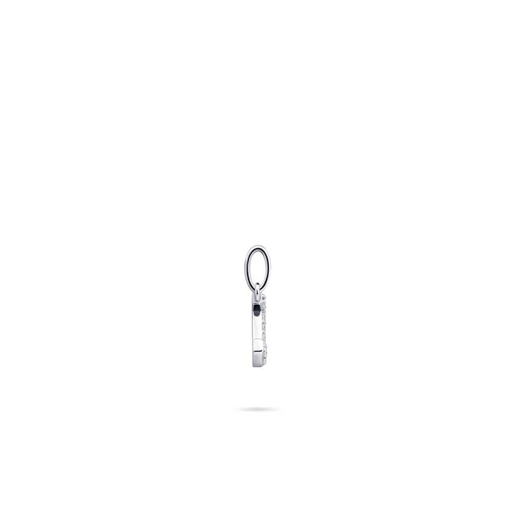 Gisser Hanger Zilver Gerhodineerd Zirkonia Wit – P1080/J – foto 3