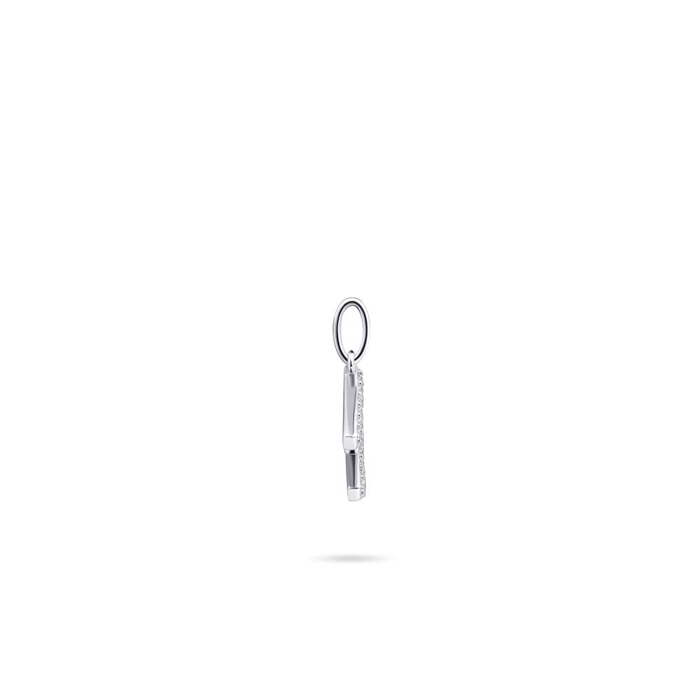 Gisser Hanger Zilver Gerhodineerd Zirkonia Wit – P1080/M – foto 3