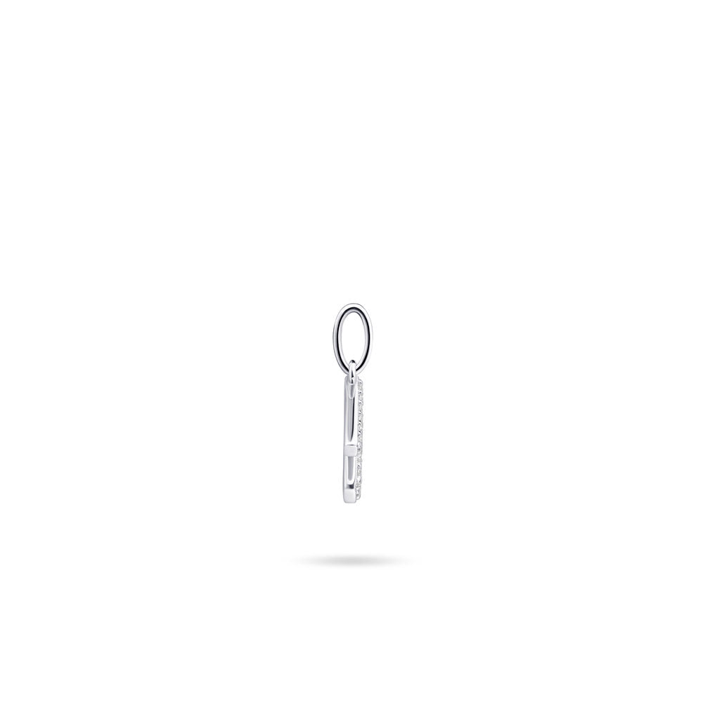 Gisser Hanger Zilver Gerhodineerd Zirkonia Wit – P1080/N – foto 3