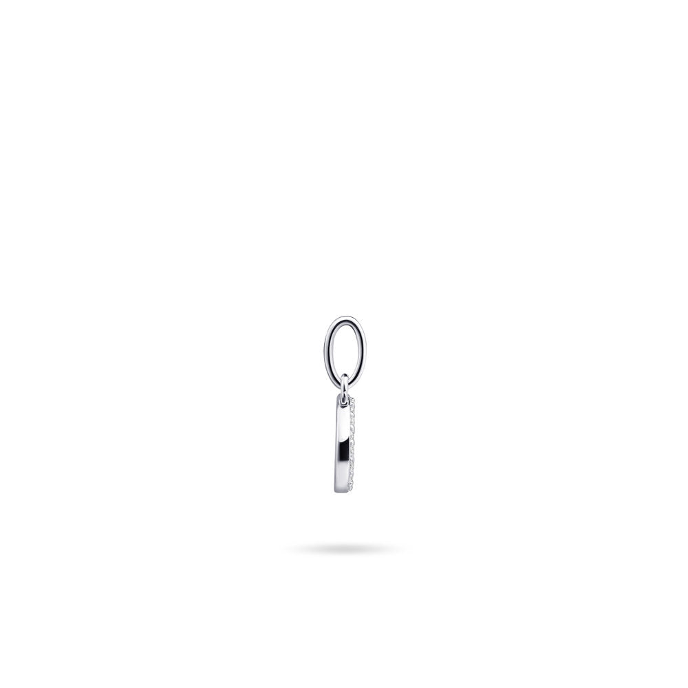Gisser Hanger Zilver Gerhodineerd Zirkonia Wit – P1080/O – foto 3