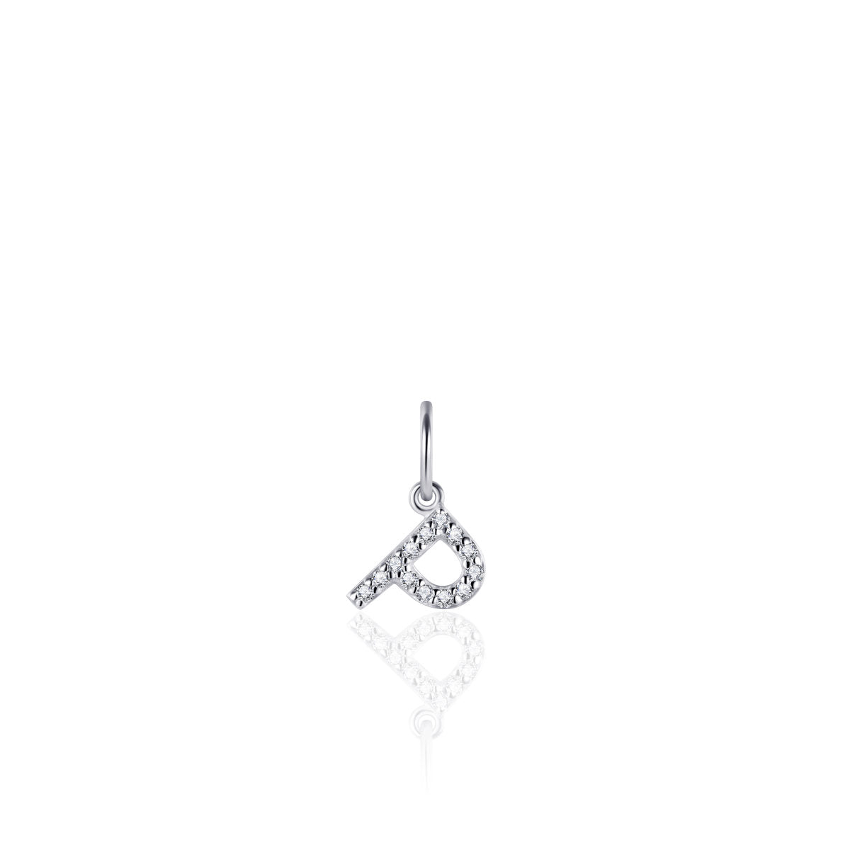 Gisser Hanger Zilver Gerhodineerd Zirkonia Wit – P1080/P