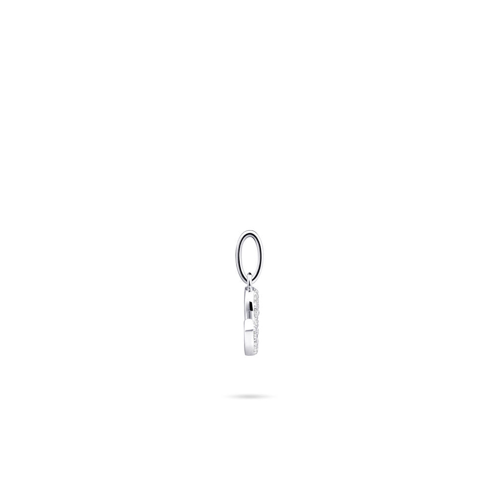 Gisser Hanger Zilver Gerhodineerd Zirkonia Wit – P1080/S – foto 3