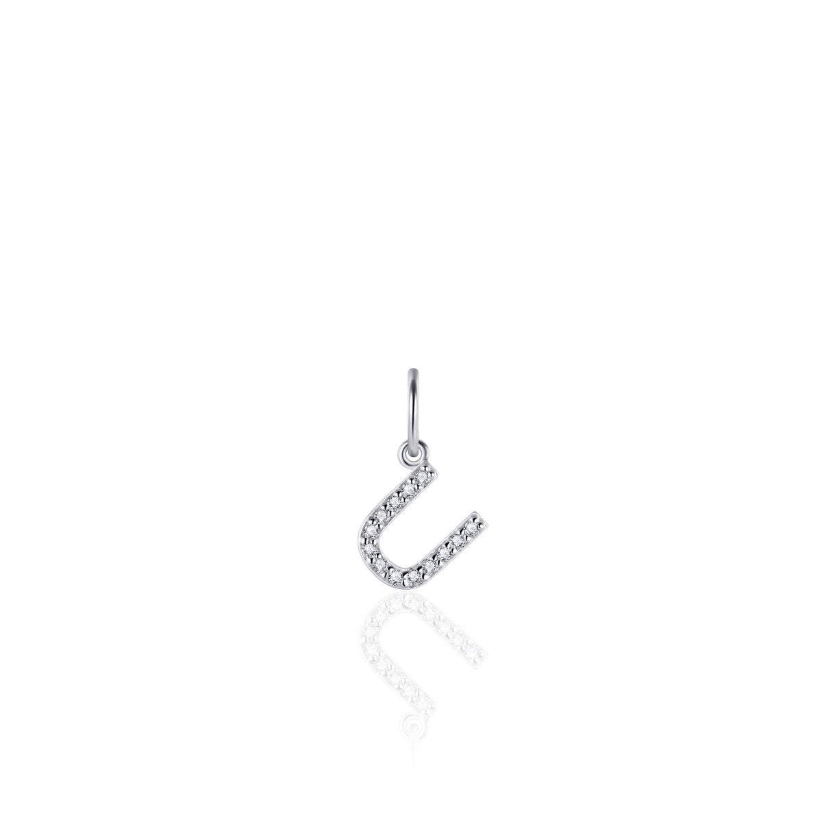 Gisser Hanger Zilver Gerhodineerd Zirkonia Wit – P1080/U