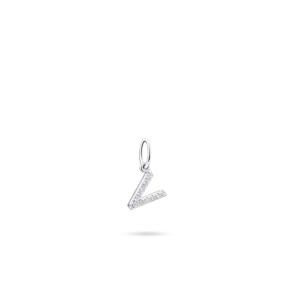 Gisser Hanger Zilver Gerhodineerd Zirkonia Wit – P1080/V – foto 2