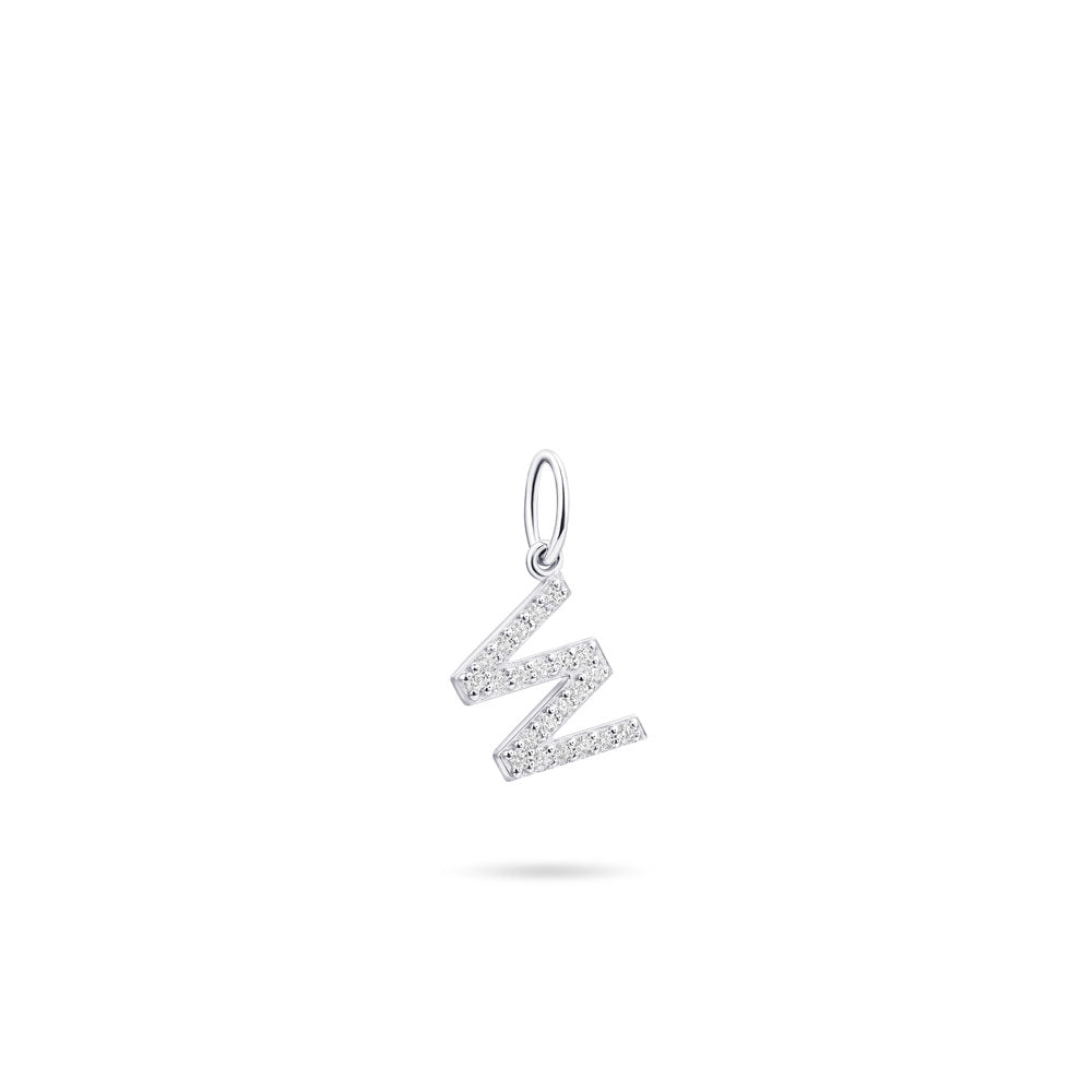 Gisser Hanger Zilver Gerhodineerd Zirkonia Wit – P1080/W – foto 2
