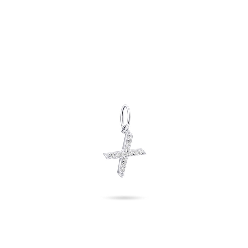 Gisser Hanger Zilver Gerhodineerd Zirkonia Wit – P1080/X – foto 2