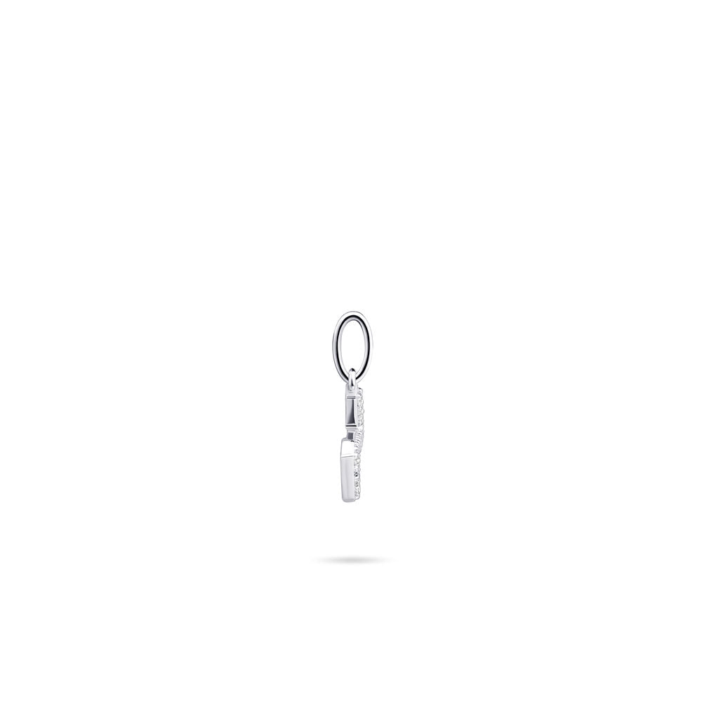 Gisser Hanger Zilver Gerhodineerd Zirkonia Wit – P1080/Z – foto 3