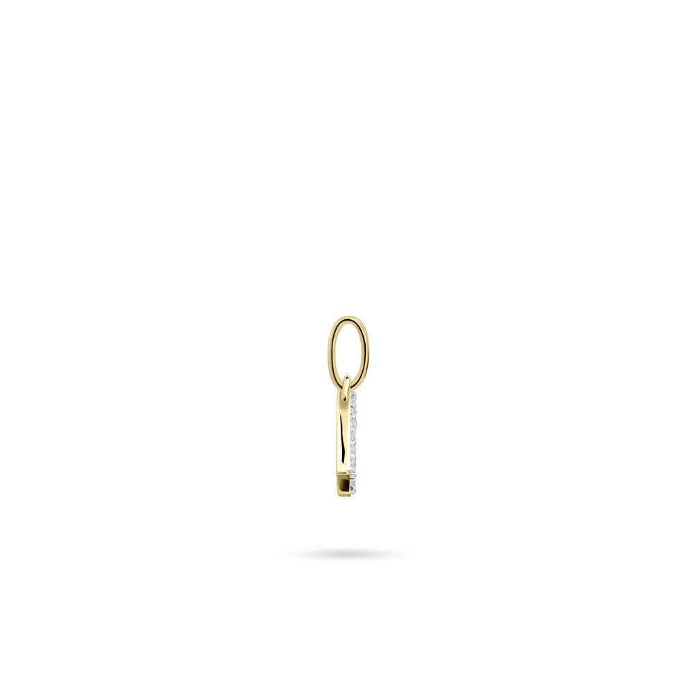Gisser Hanger Zilver Geel Verguld Zirkonia Wit – P1080Y/A – foto 3