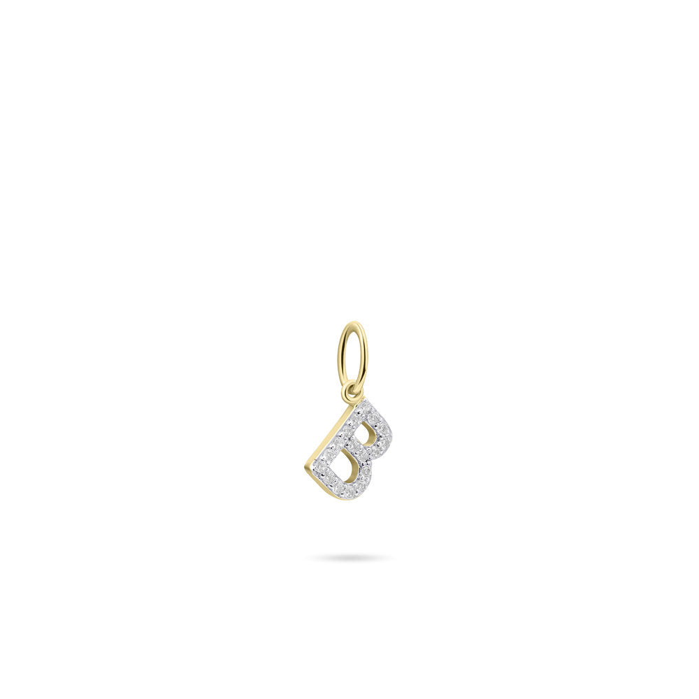 Gisser Hanger Zilver Geel Verguld Zirkonia Wit – P1080Y/B – foto 2