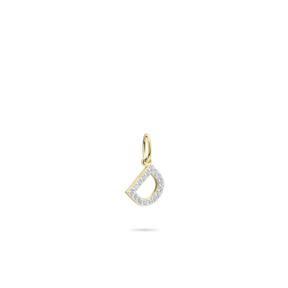 Gisser Hanger Zilver Geel Verguld Zirkonia Wit – P1080Y/D – foto 2