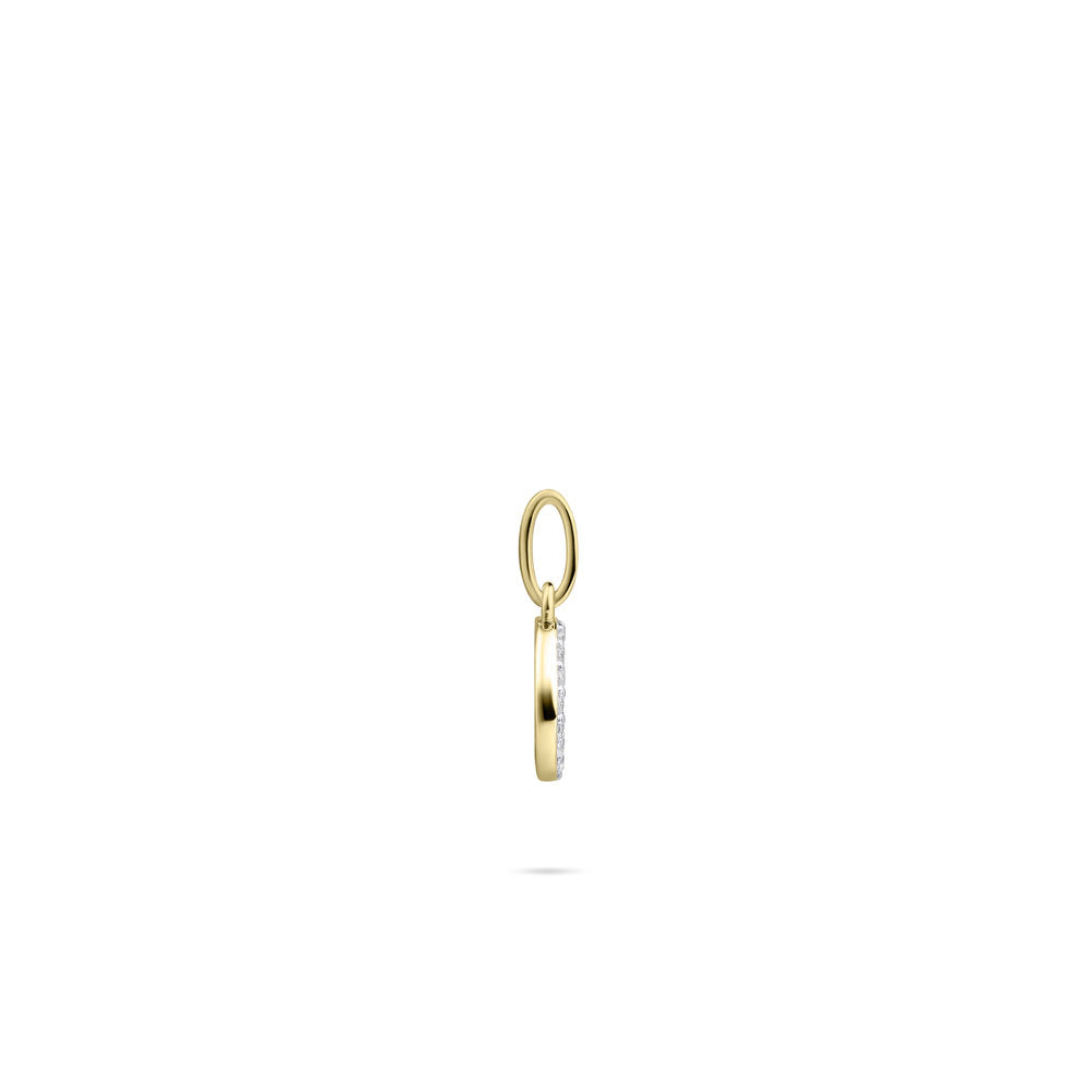 Gisser Hanger Zilver Geel Verguld Zirkonia Wit – P1080Y/G – foto 3