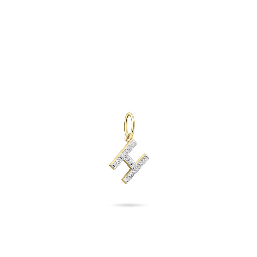 Gisser Hanger Zilver Geel Verguld Zirkonia Wit – P1080Y/H – foto 2