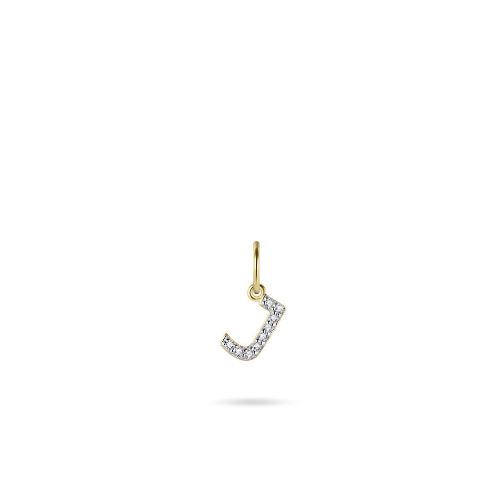 Gisser Hanger Zilver Geel Verguld Zirkonia Wit – P1080Y/J