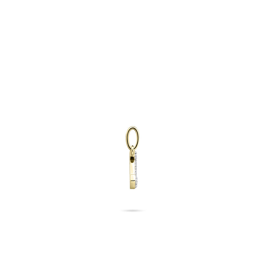 Gisser Hanger Zilver Geel Verguld Zirkonia Wit – P1080Y/J – foto 3