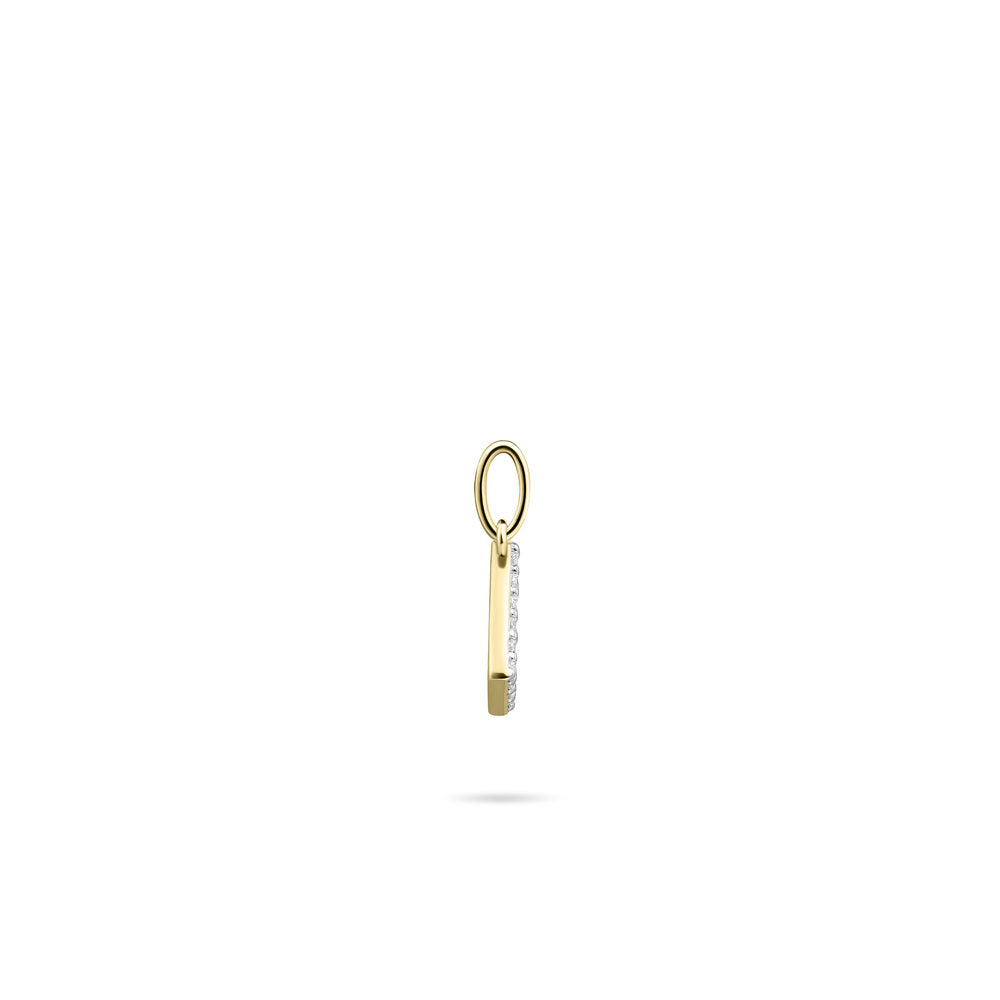 Gisser Hanger Zilver Geel Verguld Zirkonia Wit – P1080Y/L – foto 3