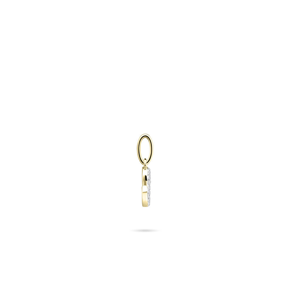 Gisser Hanger Zilver Geel Verguld Zirkonia Wit – P1080Y/S – foto 3
