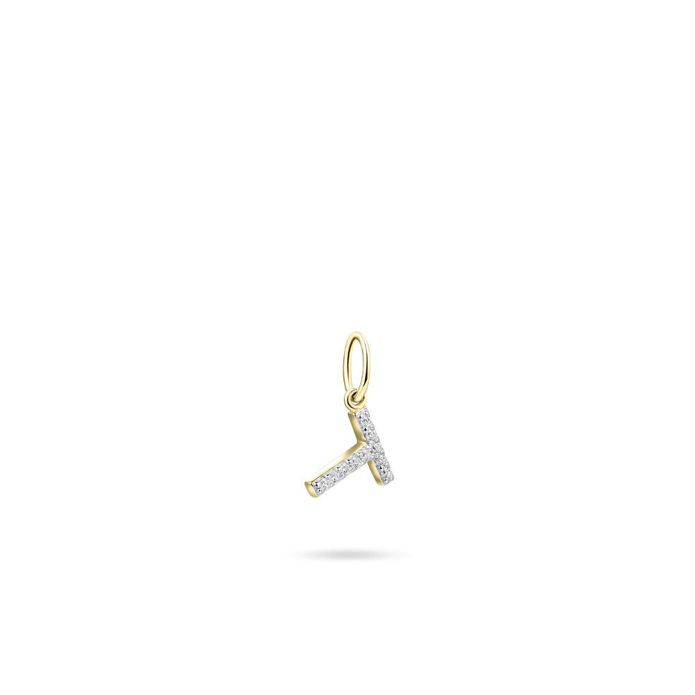 Gisser Hanger Zilver Geel Verguld Zirkonia Wit – P1080Y/T – foto 2