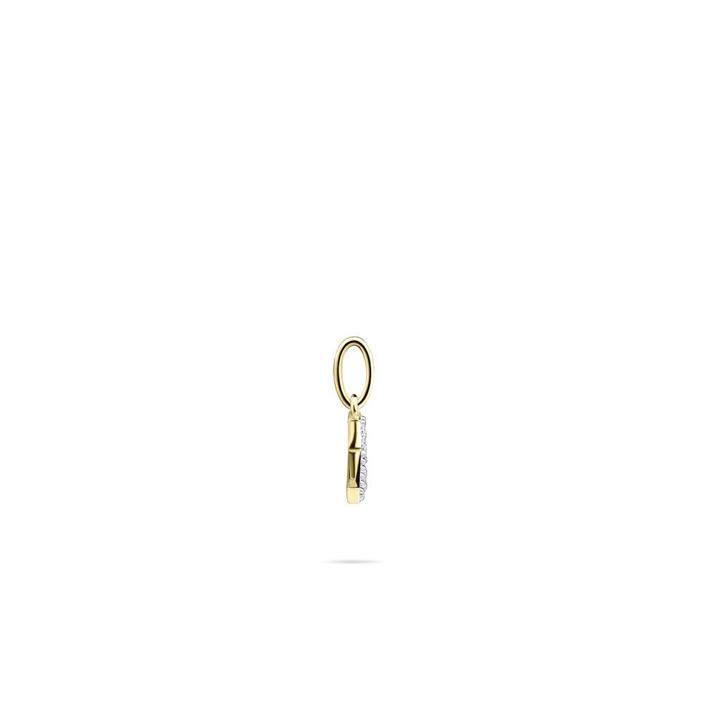 Gisser Hanger Zilver Geel Verguld Zirkonia Wit – P1080Y/T – foto 3