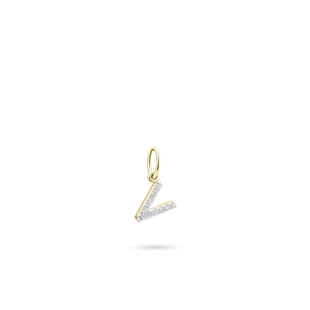 Gisser Hanger Zilver Geel Verguld Zirkonia Wit – P1080Y/V – foto 2