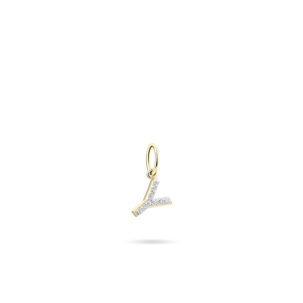 Gisser Hanger Zilver Geel Verguld Zirkonia Wit – P1080Y/Y – foto 2