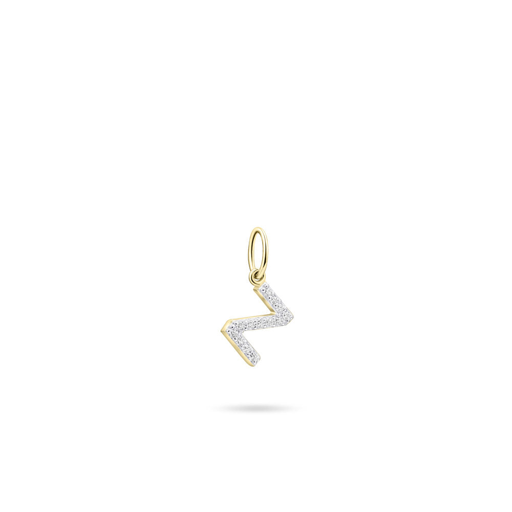 Gisser Hanger Zilver Geel Verguld Zirkonia Wit – P1080Y/Z – foto 2
