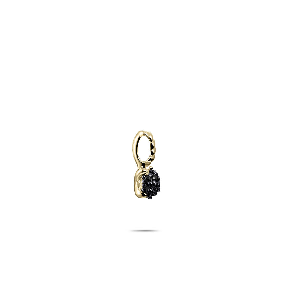Gisser Hanger Zilver Geel Verguld Zirkonia Zwart – P1092YZ – foto 3