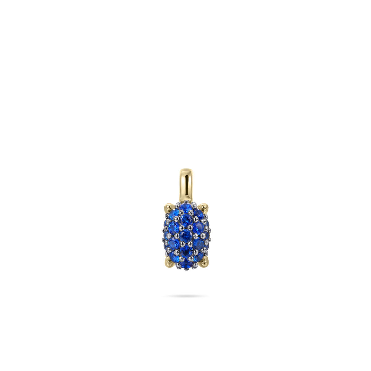 Gisser Hanger Zilver Geel Verguld Zirkonia Donkerblauw – P1093YB