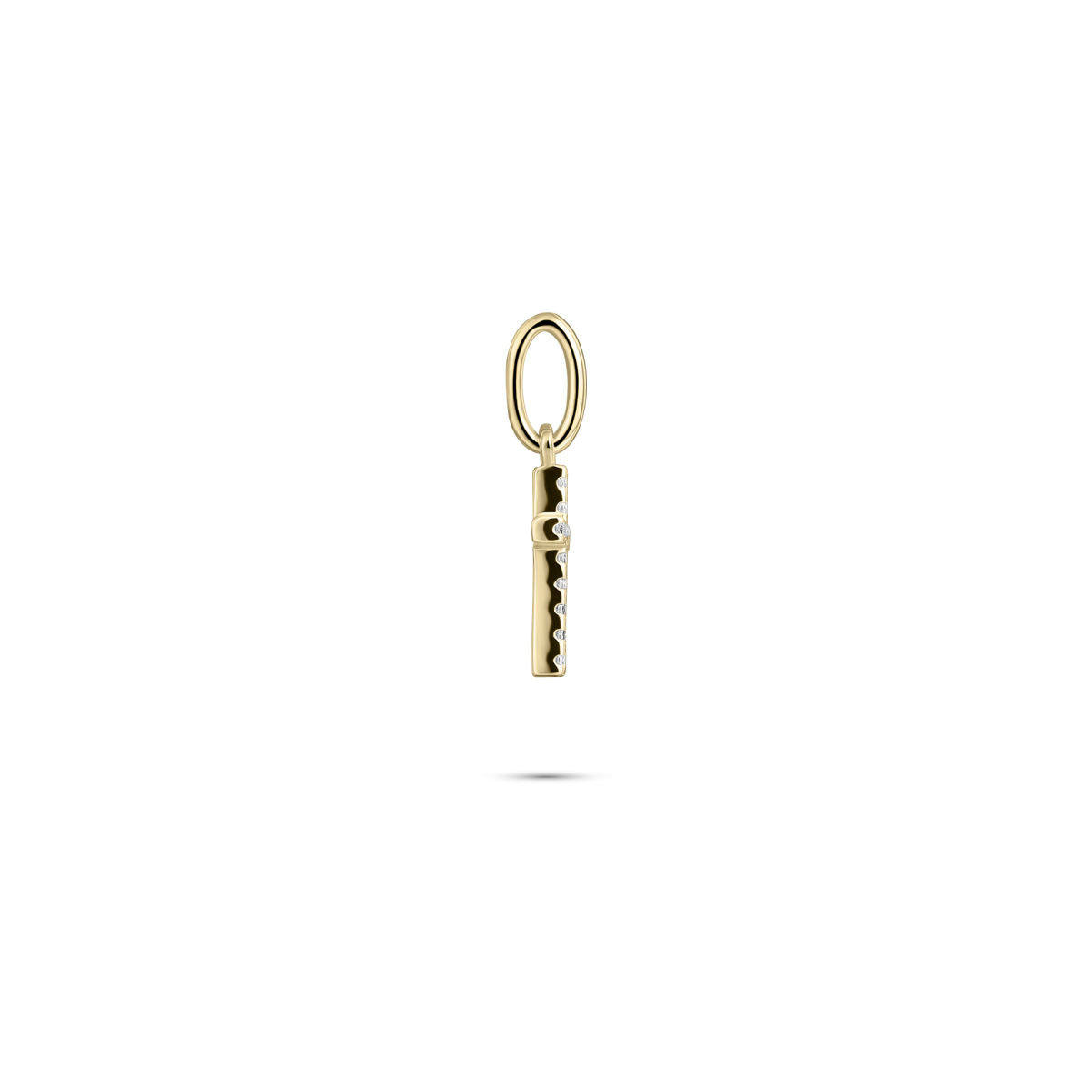 Gisser Hanger Zilver Geel Verguld Zirkonia Wit – P1102Y – foto 3