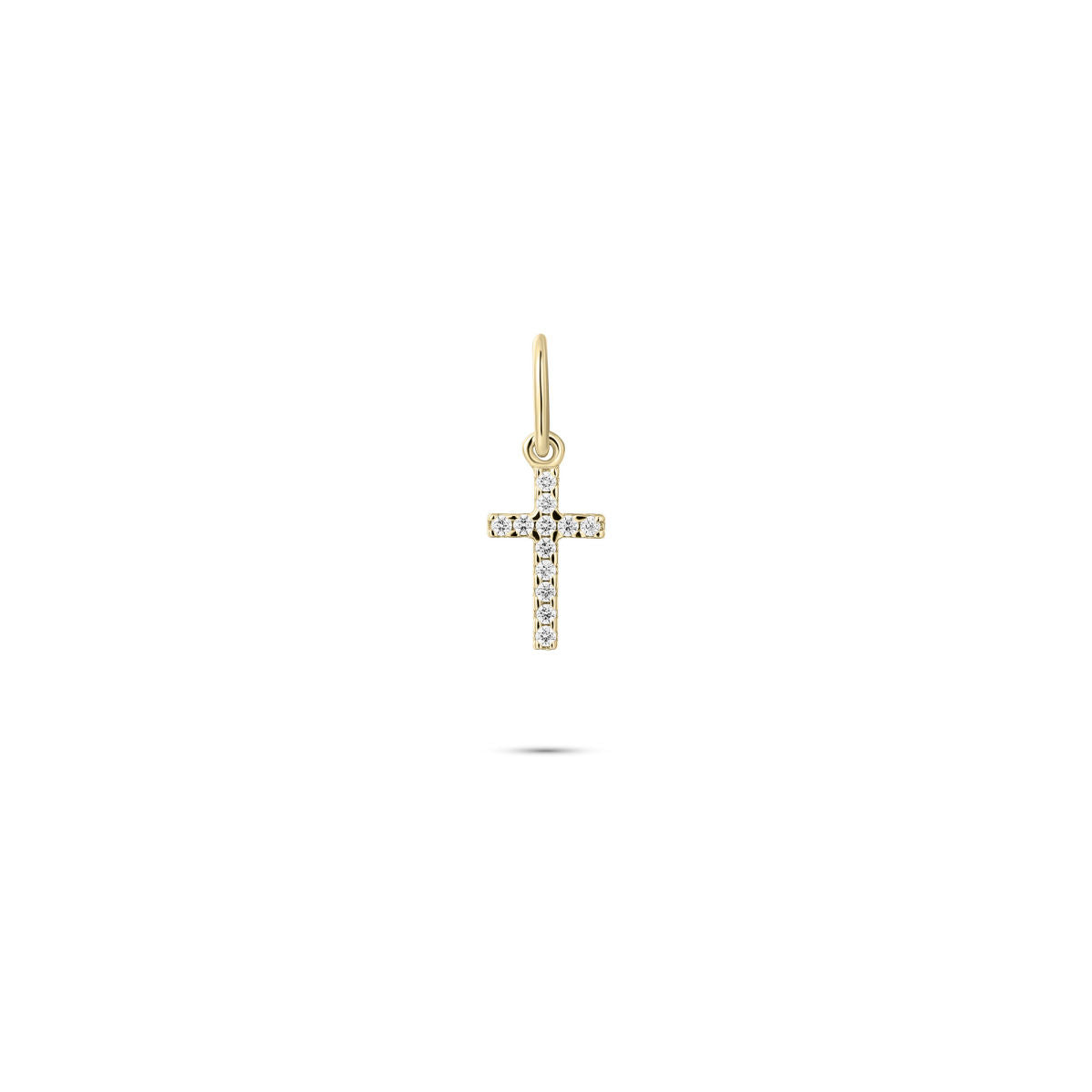Gisser Hanger Zilver Geel Verguld Zirkonia Wit – P1102Y