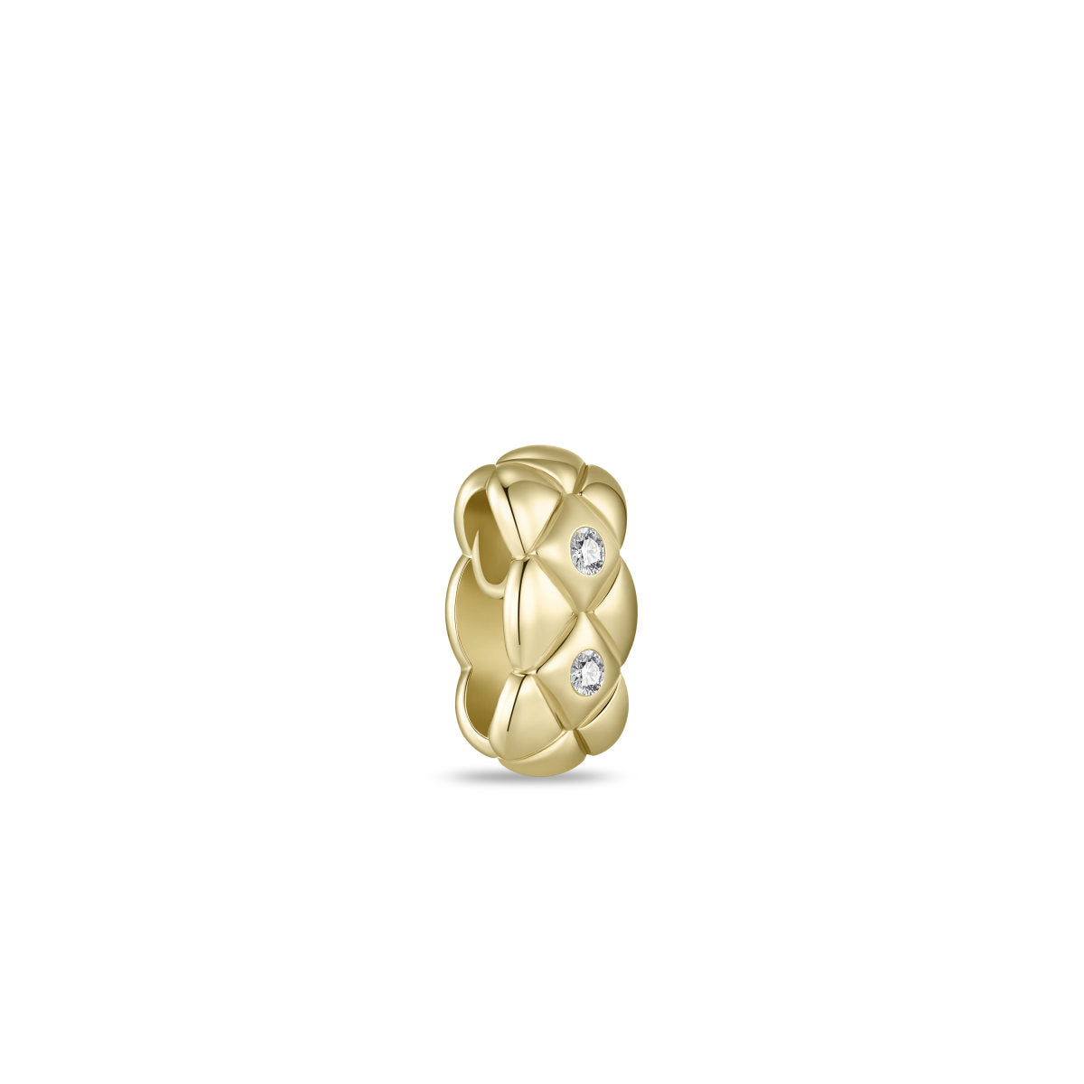 Gisser Hanger Zilver Geel Verguld Zirkonia Wit – P1103Y/8 – foto 2