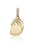 Sparkling Jewels Hanger Uneven Gold CZ PENG29