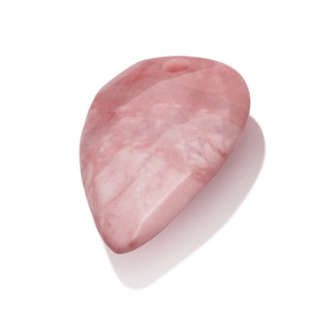 Sparkling Jewels Hanger Gemstone - Facet Blossom Pink Rhodonite - 33mm - PENGEM24-BS