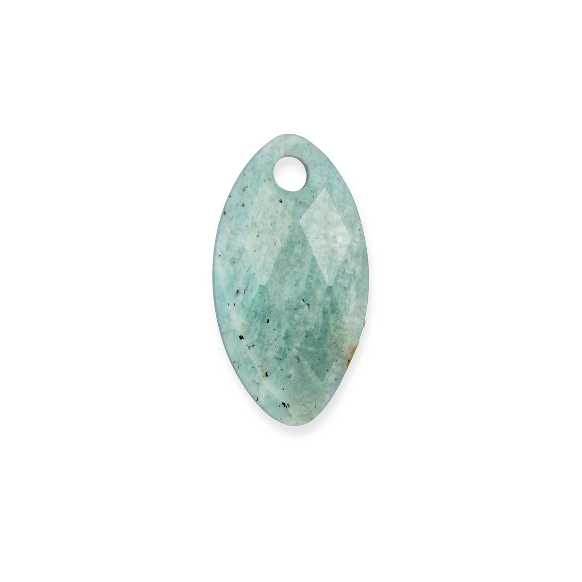 Sparkling Jewels Hanger Gemstone | Leaf - Rich Green Amazonite PENGEM57-FCT-S