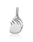 Sparkling Jewels Hanger Uneven Silver CZ PENS29