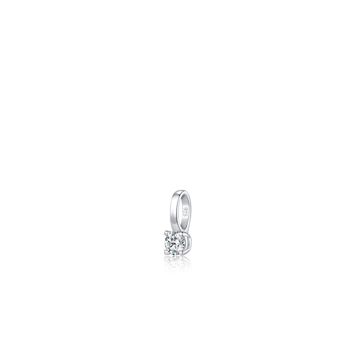 Gisser Hanger Zilver Gerhodineerd Lab grown diamant – PL001/3.5 – foto 2