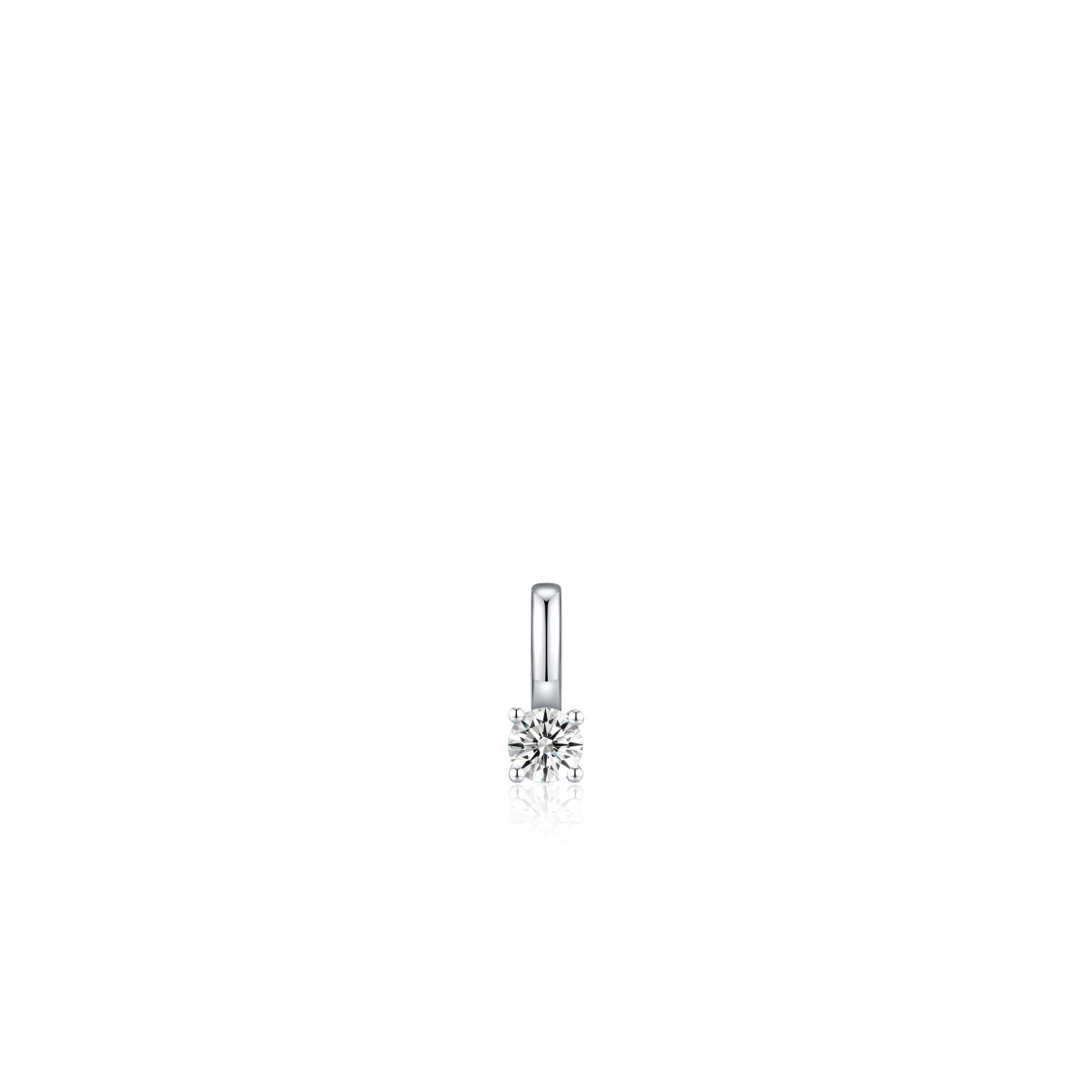 Gisser Hanger Zilver Gerhodineerd Lab grown diamant – PL001/3.5
