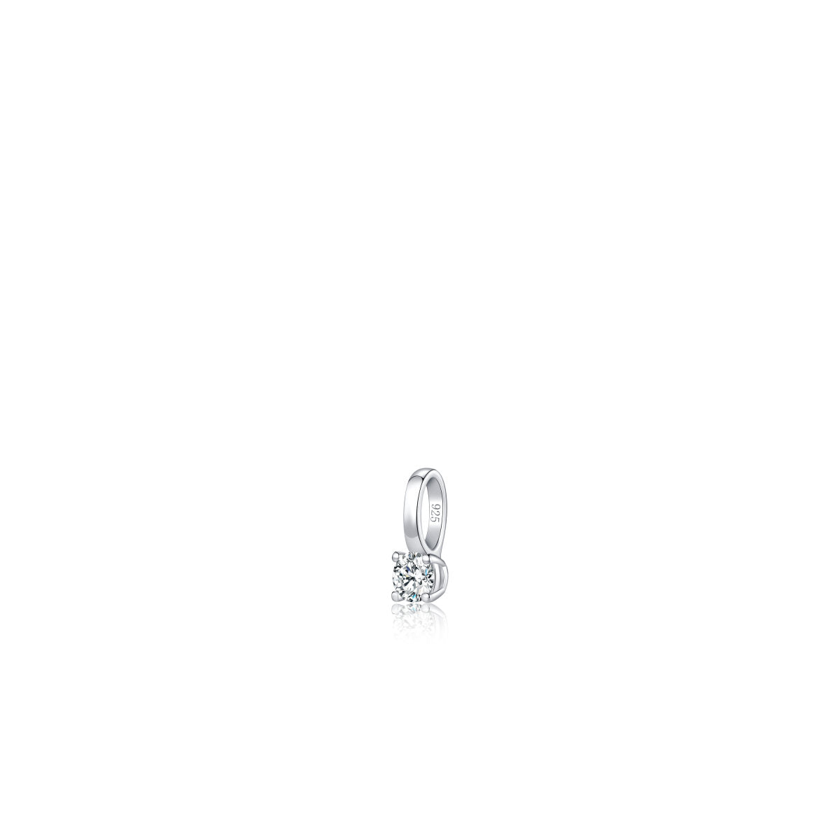 Gisser Hanger Zilver Gerhodineerd Lab grown diamant – PL001/3 – foto 2