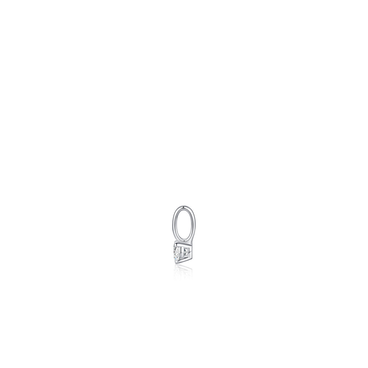 Gisser Hanger Zilver Gerhodineerd Lab grown diamant – PL001/3 – foto 3