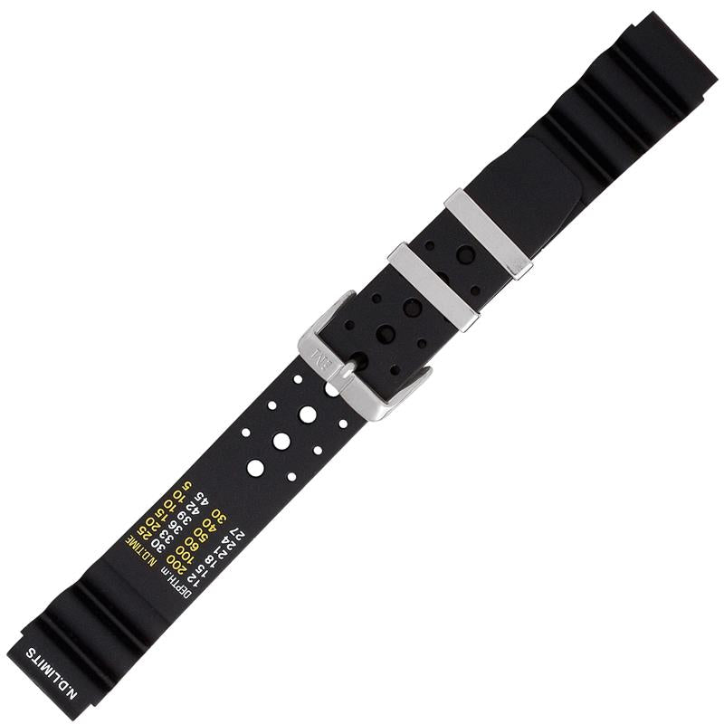 Morellato Rubber Collection Horlogeband Rubber Zwart Bomber