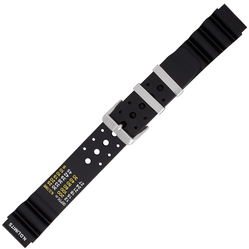 Morellato Rubber Collection Horlogeband Rubber Zwart Bomber