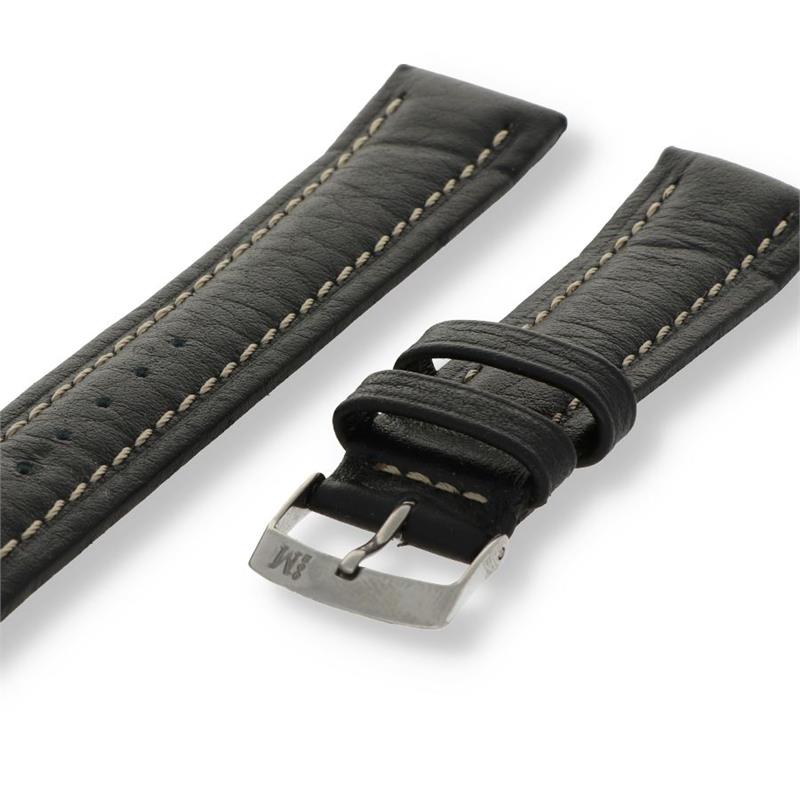 Morellato Basic Collection Horlogeband Leer Zwart Kuga