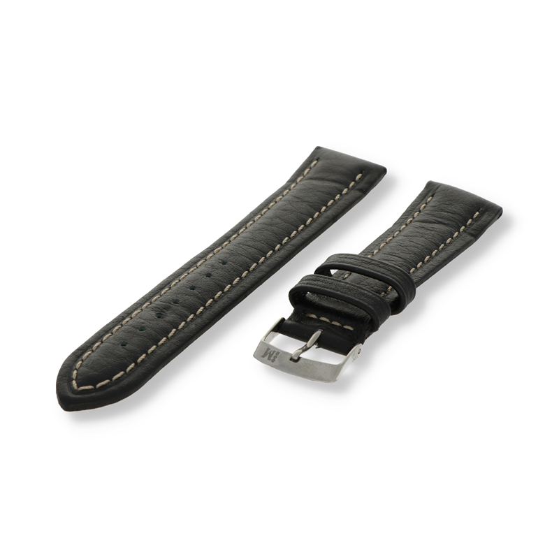 Morellato Basic Collection Horlogeband Leer Zwart Kuga