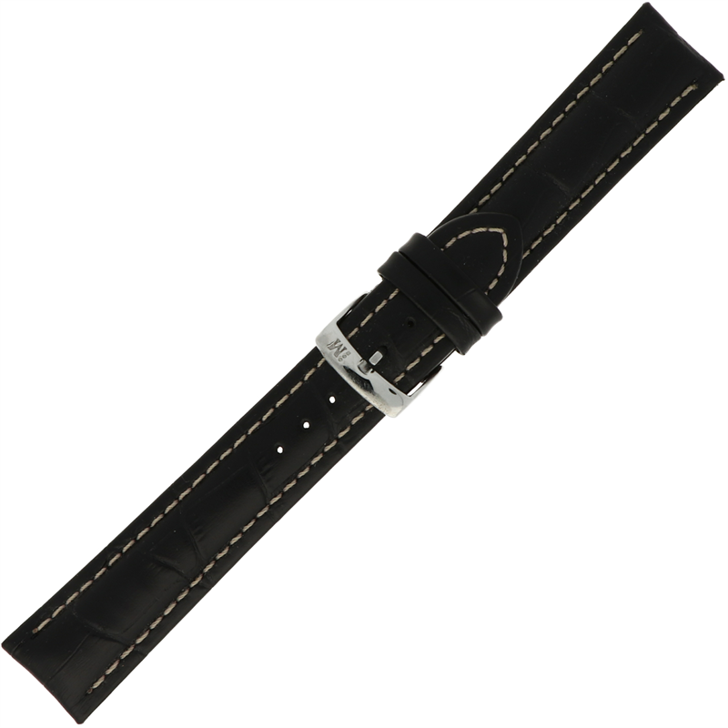 Morellato Basic Collection Horlogeband Leer Zwart Plus