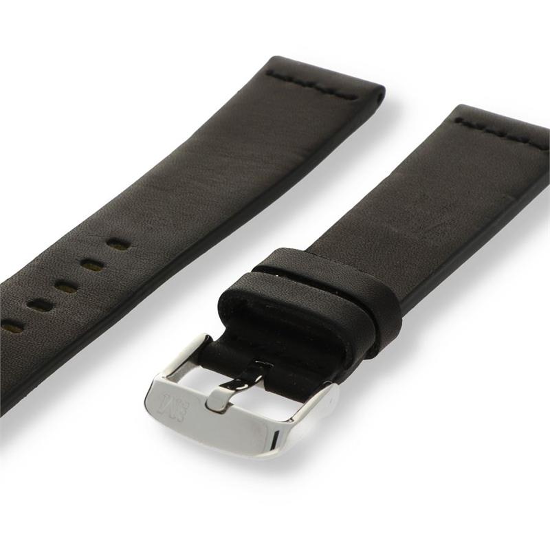 Morellato Manufatti Horlogeband Leer Zwart Braman